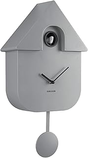 Karlsson Modern Cuckoo Wall Clock - Grey (KA5768GY)