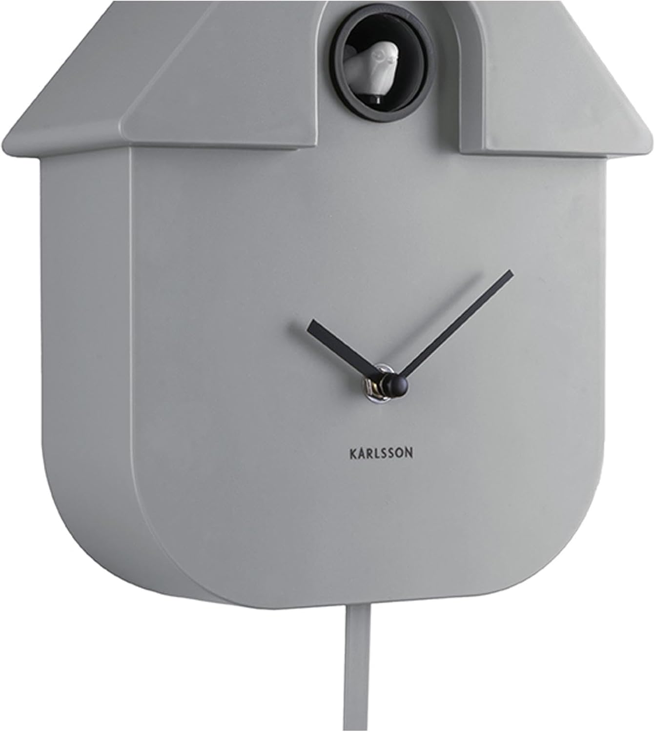 Karlsson Modern Cuckoo Wall Clock - Grey (KA5768GY)-5