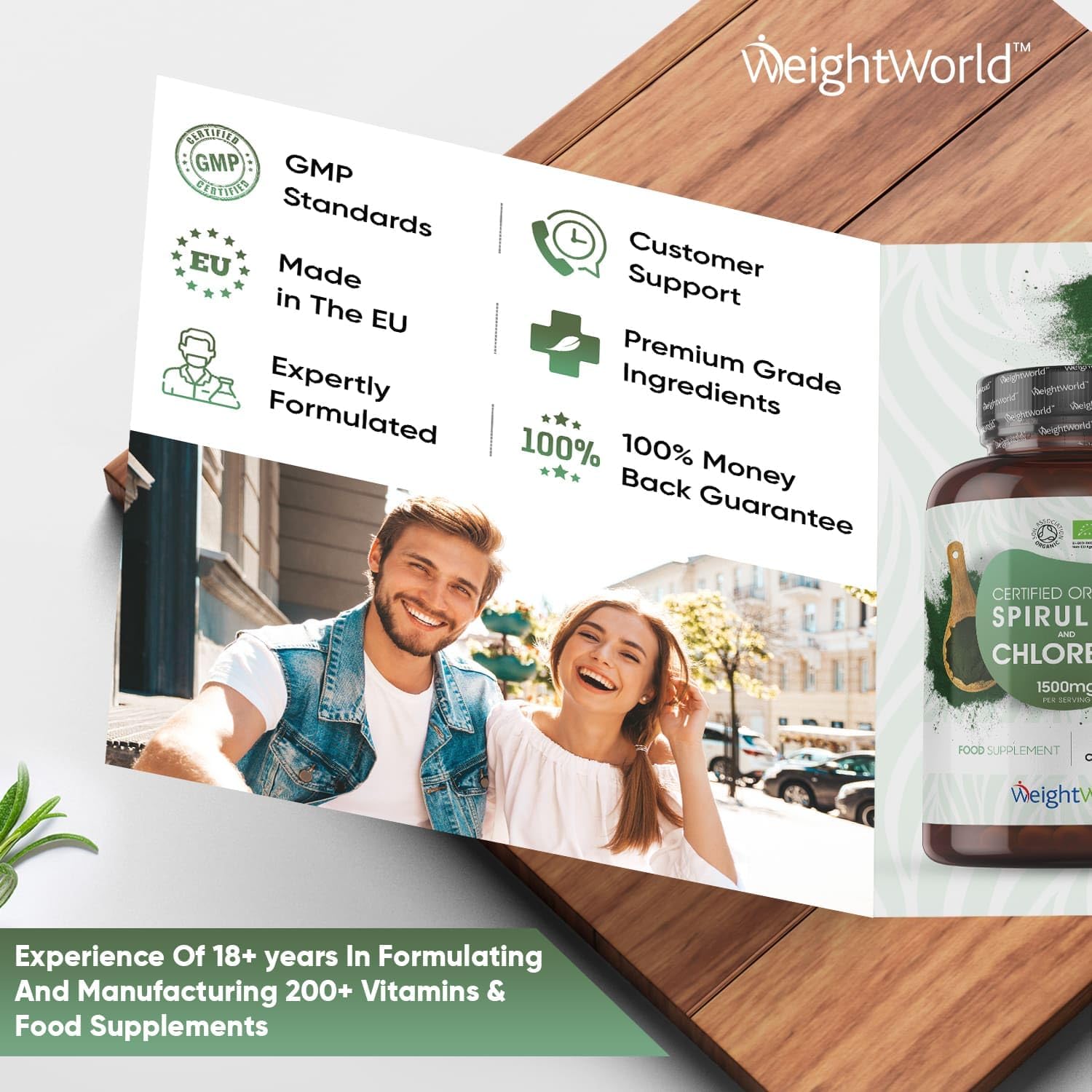 Organic Spirulina and Chlorella Capsules - 2250mg Per 3 Spirulina Chlorella Powder Capsules - 180 Vegan Superfood - Soil Association Certified Alkaline Supplement - Made in The EU-4