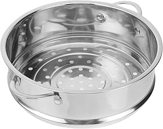 DOITOOL Steamer Insert Pans Stainless Steel Steamer Pot Kitchen Food Steamer Basket Insert for Rice Vegetables Meat Fish Dumplings Dim Sum 16cm