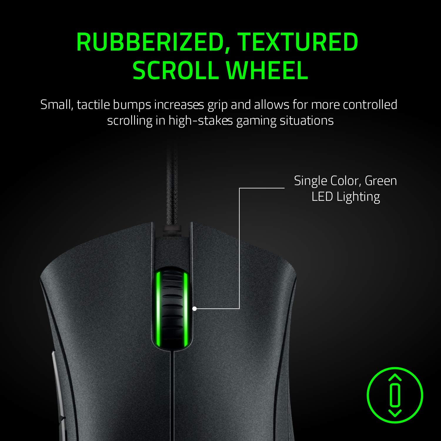 Razer DeathAdder Essential (2021) - Wired Gaming Mouse (Optical Sensor, 6400 DPI, 5 Programmable Buttons, Ergonomic Form Factor) Black-4