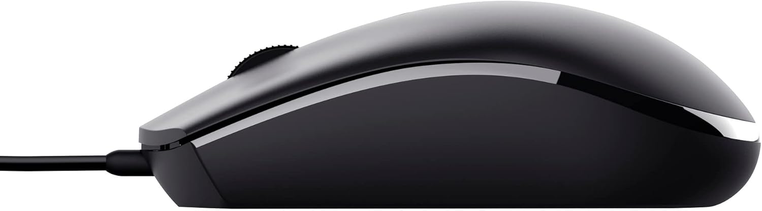 Trust Basi Computer Mouse with Optical Sensor, 3 Buttons, Wired Mouse for Left and Right Handed Users, 160 cm Cable, Plug & Play USB Mouse for PC, Laptop, Mac - Black-6