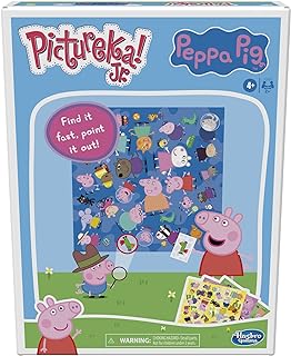 Hasbro Pictureka! Junior Peppa Pig Game, Picture Game, Fun Board Game for Preschoolers, Games for 4 Year Olds and Up, No Reading Required Game