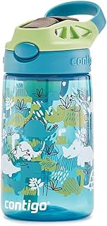 Contigo Kids Water Bottle Easy Clean Autospout with Straw, BPA-free stainless steel drinking bottle, 100% leak-proof, easy to clean, ideal for daycare