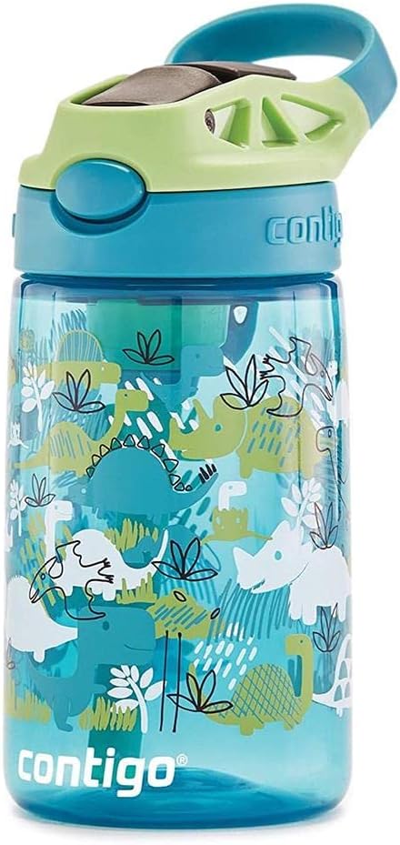 Contigo Kids Water Bottle Easy Clean Autospout with Straw, BPA-free stainless steel drinking bottle, 100% leak-proof, easy to clean, ideal for daycare-0