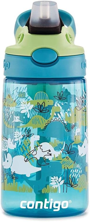 Contigo Kids Water Bottle Easy Clean Autospout with Straw, BPA-free stainless steel drinking bottle, 100% leak-proof, easy to clean, ideal for daycare-1