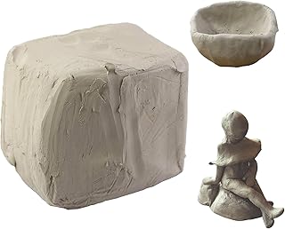 The Magic Toy Shop Air Drying Modelling Sculpting Clay for Art & Craft in Grey Self Hardening 500gm