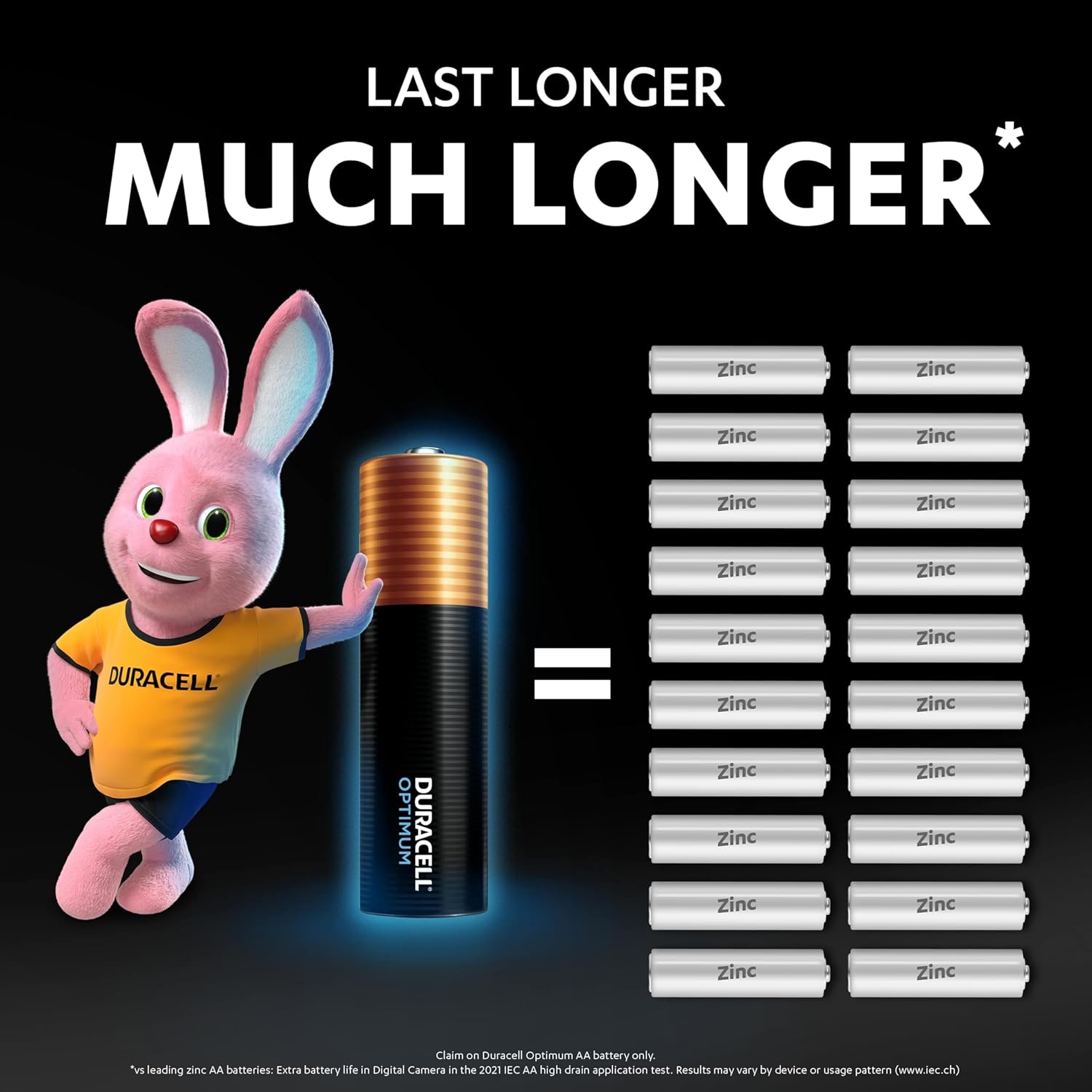 Duracell Optimum AA Batteries (12 Pack) - Alkaline Batteries 1.5V - Up To 200% Extra Life or Extra Power - Meets Demands Of Modern Devices - 100% Recyclable, 0% Plastic Packaging - LR6 MX1500-1