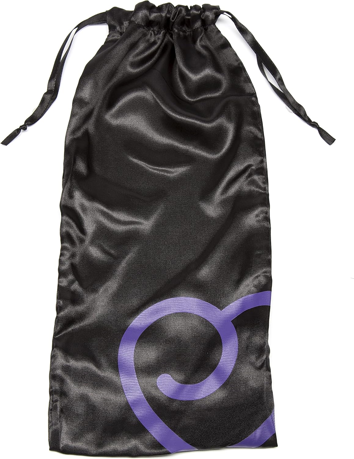 Lovehoney Black Drawstring Storage Bag - Soft Satin - Keeping Toys Lint & Dust Free-0