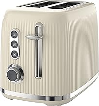 Breville Bold Vanilla Cream 2-Slice Toaster with High-Lift & Wide Slots | Cream & Silver Chrome [VTR003]