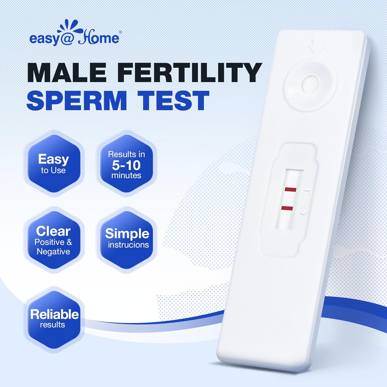 Easy@Home Male Fertility Sperm Test: Indicates Normal or Low Sperm Count | Convenient Accurate Private-1