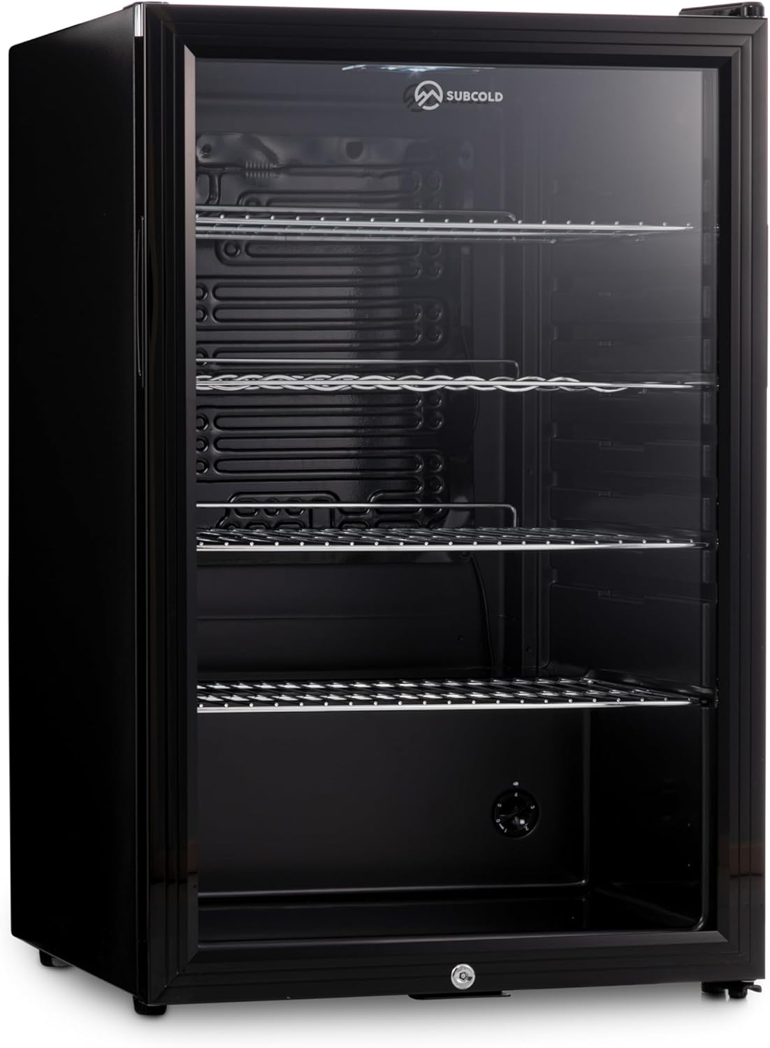 Subcold Super115 LED - Under-Counter Fridge | 115L Beer, Wine & Drinks Fridge | LED Light + Lock and Key | Energy Efficient (Black)-4