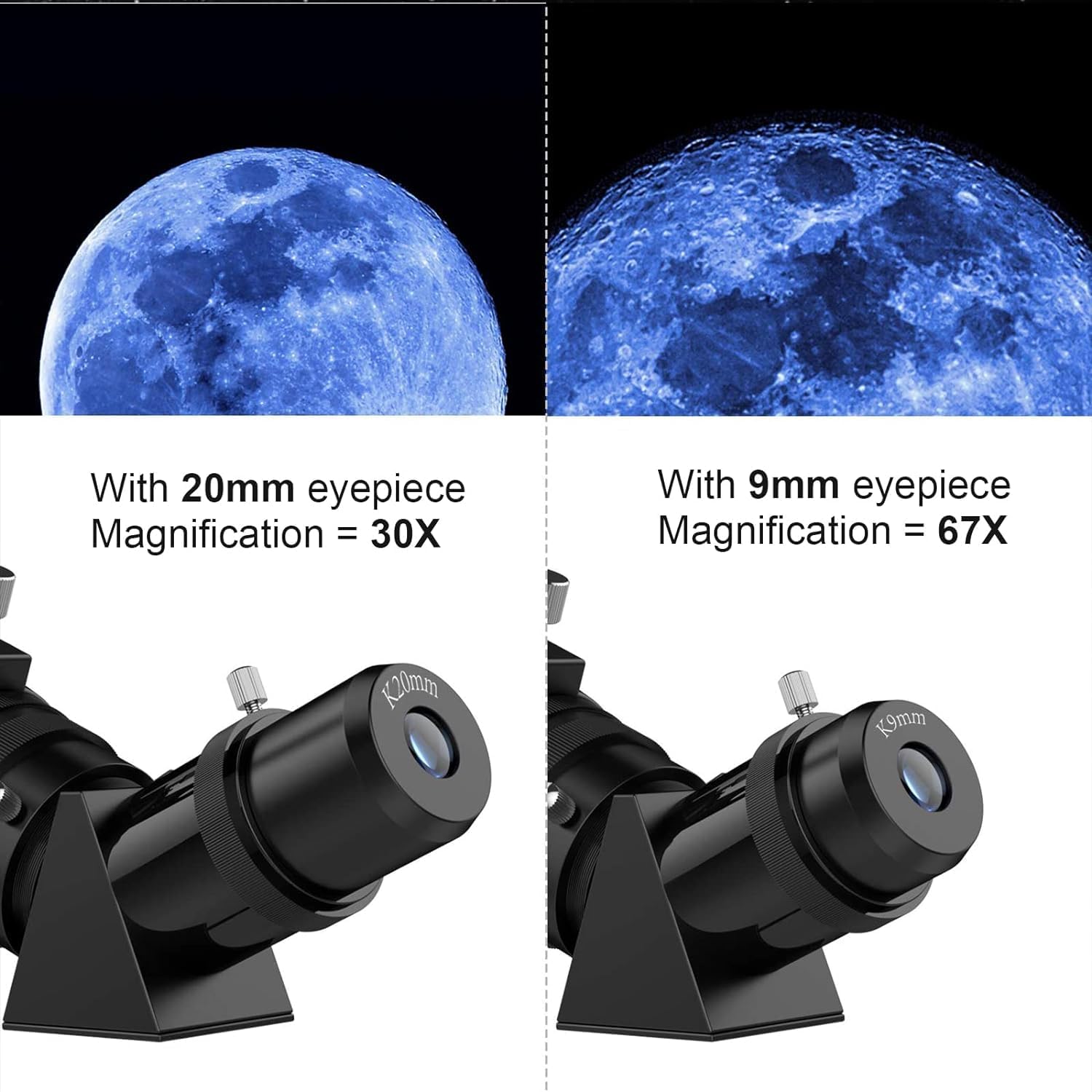 Telescopes for Adults Astronomy, 80mm Aperture 600mm Refractor Telescope for Kids & Beginners, Compact and Portable Travel Telescopio with Backpack-3