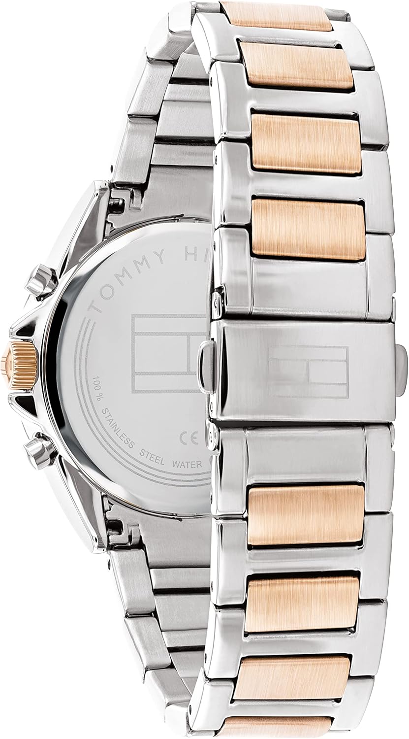 Tommy Hilfiger Analogue Multifunction Quartz Watch for Women with Two-Tone Stainless Steel Bracelet - 1782387-2