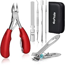 Podiatrist Super Sharp Nail Clippers for Thick & Ingrown Hard Toenail Fingernail. Stainless Steel Clippers Toenail Cutters. Professional Pedicure Tool for Men Women Senior