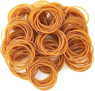 200pcs Natural Rubber Elastic Bands Heavy Duty Bands for Hair Home, Pens, Catapults, Bills, Bank Paper, Office Supplies(38mm)