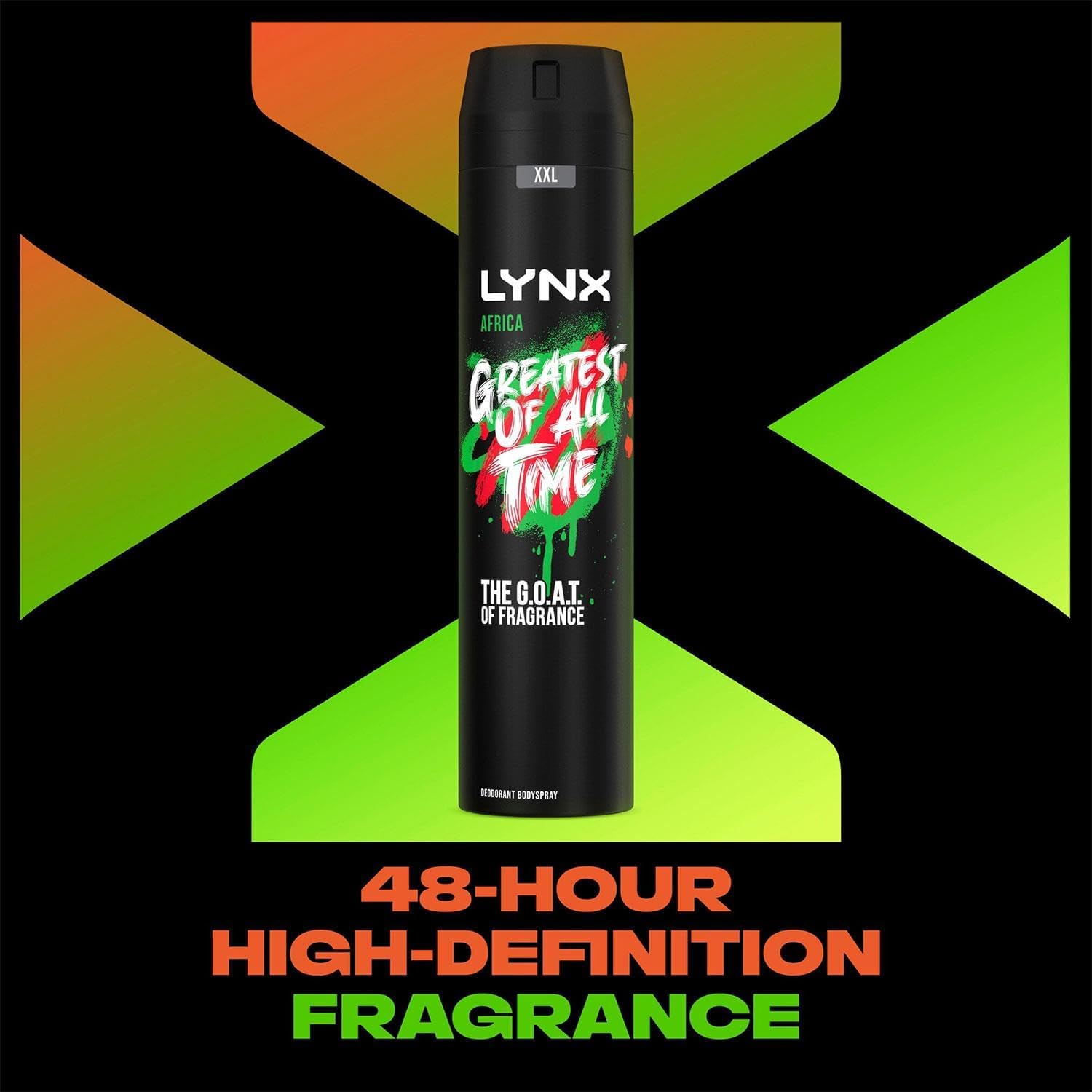 Lynx Africa XXL Limited Edition Deodorant and Body Spray 48 Hour High Definition Fragrance, Pack of 3 x 250ml-3