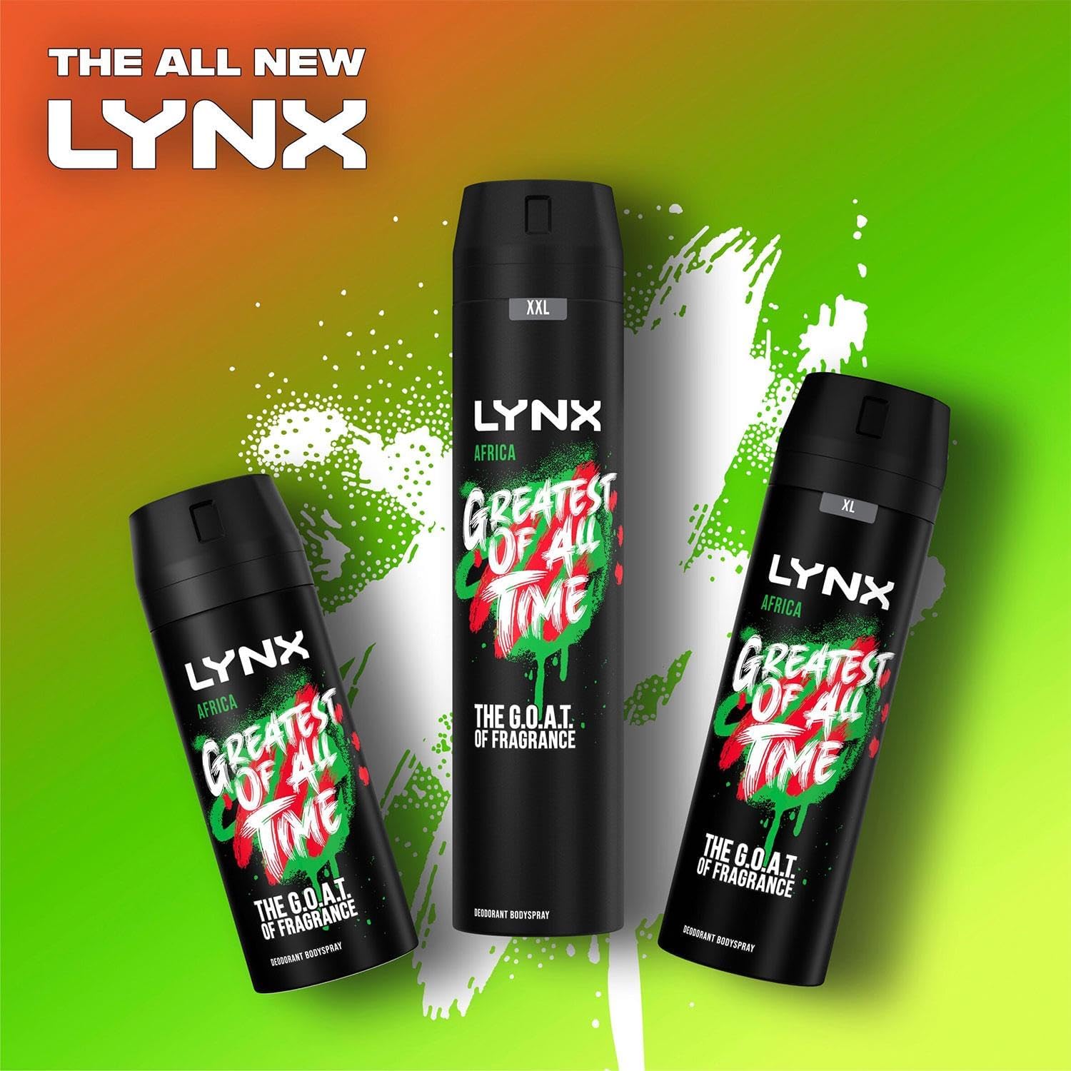 Lynx Africa XXL Limited Edition Deodorant and Body Spray 48 Hour High Definition Fragrance, Pack of 3 x 250ml-8