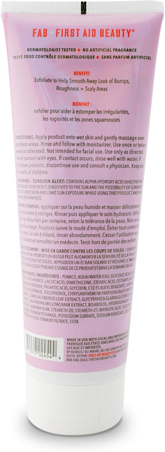 First Aid Beauty KP Bump Eraser Exfoliating Body Scrub – Exfoliator for Bumps + Chicken Skin from Keratosis Pilaris with 10% AHA (Glycolic + Lactic Acids) – 113 g-7