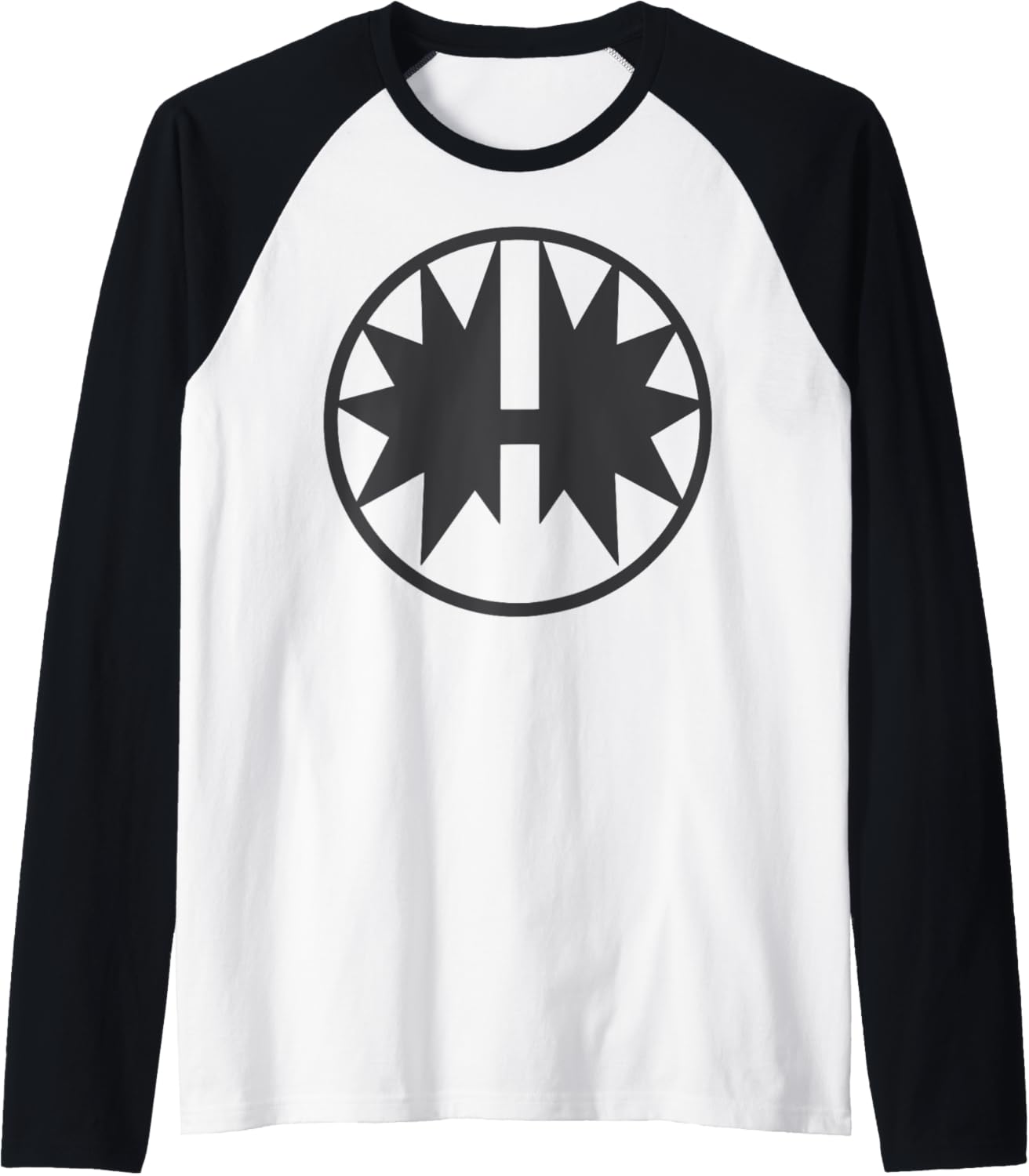 KISS - The Spaceman Logo Raglan Baseball Tee-0