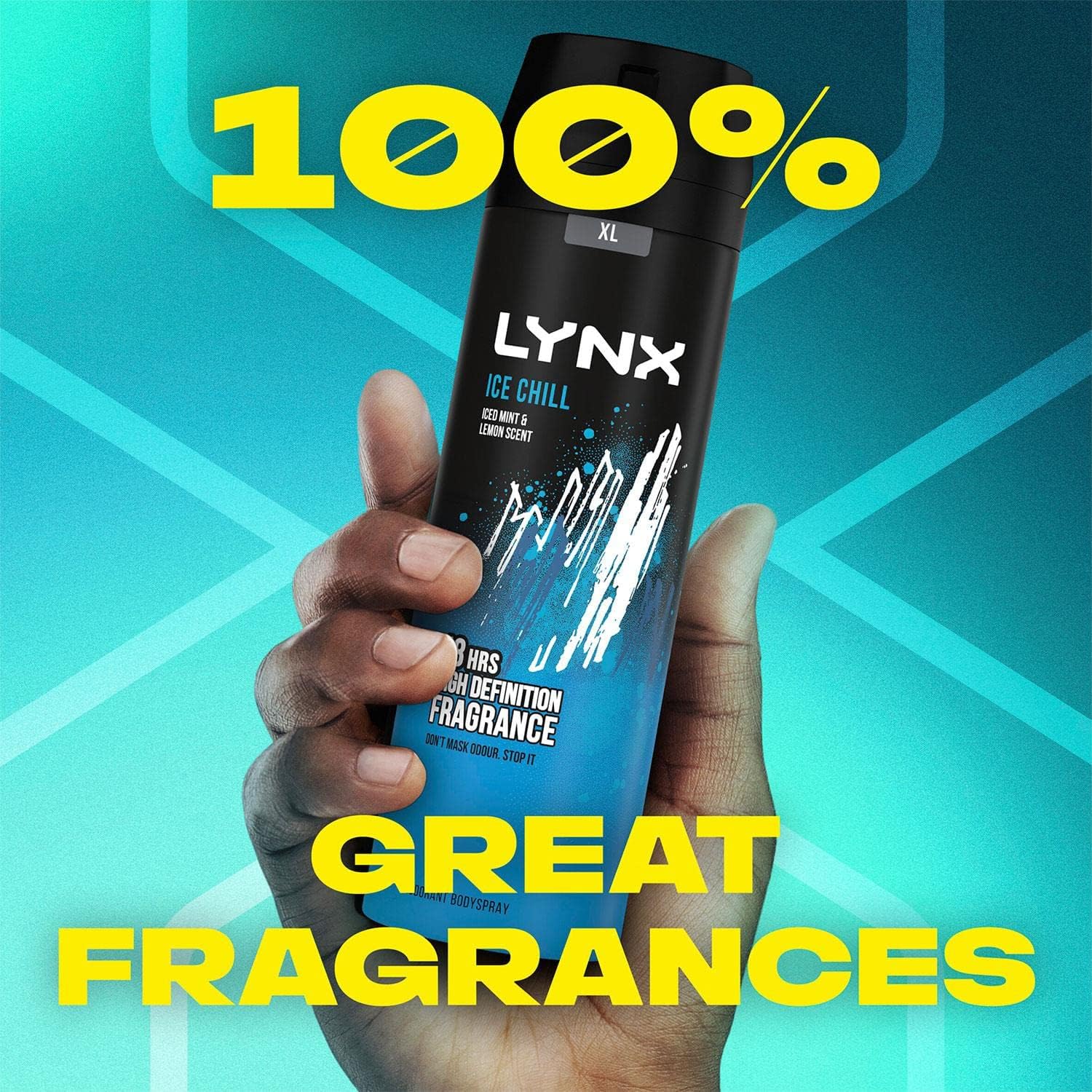 3 Pack of Lynx 48H Fresh Ice Chill with Frozen Mint and Lemon Deodorant Body spray 200ml-4