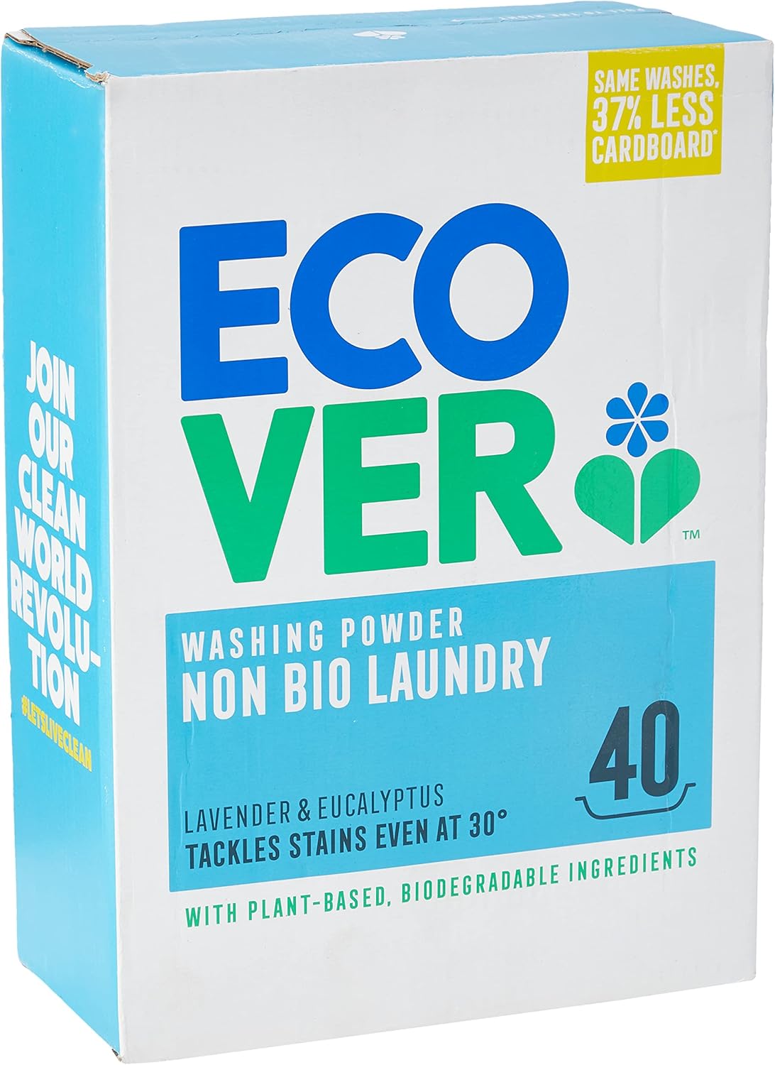 Ecover Non-Bio Washing Powder, 40 Washes, 3 kg, (Pack of 1)-0