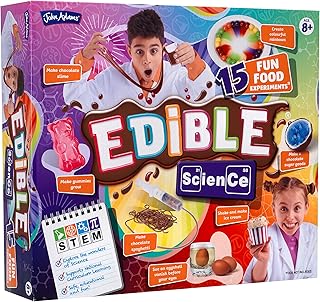 John Adams | Edible Science Kit: 15 Fun Food Experiments | Science and STEM Toys | Ages 8+, Multicolor, 32 x 8 x 28 centimeters