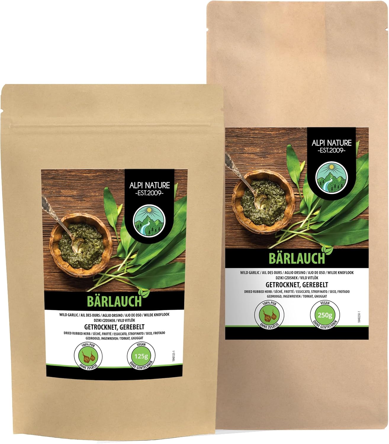 Wild Garlic (250g, 8.8oz), Bear Garlic 100% Natural, Wild Garlic Leaves Without additives, Wild Garlic Spice-4