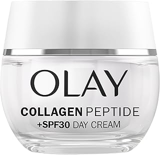 Olay Collagen Peptide Face Moisturiser Day Cream SPF 30, Skincare with Niacinamide 99% Purity and Antioxidant Vitamin E Advanced Anti Aging Skin Care: Strengthens, Restores, Hydrates, 50ml