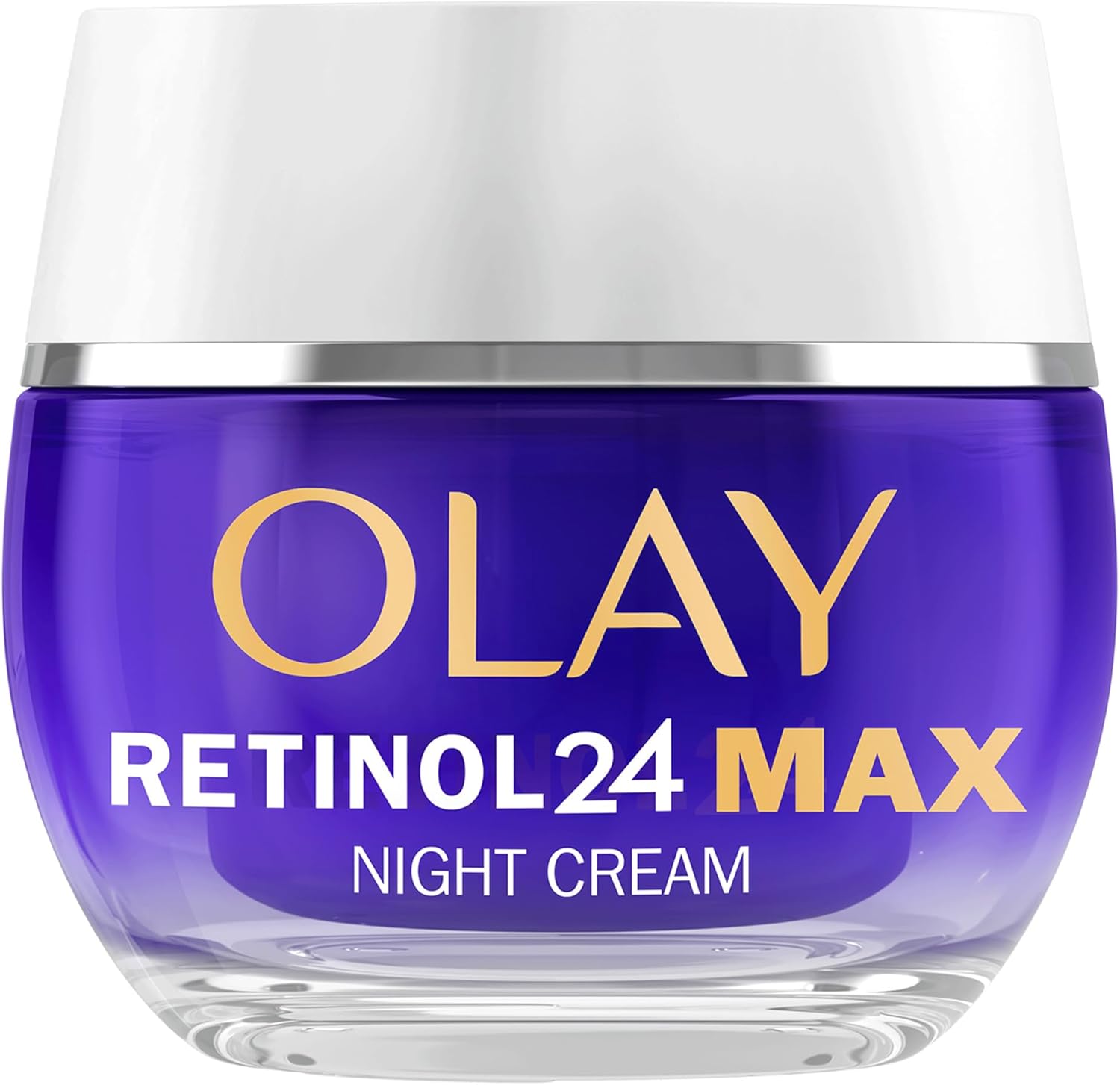 Olay Retinol 24 MAX Night Cream Face Moisturiser, Skincare with Antioxidant Vitamin E, 40% Glycerin Overnight Anti Aging Skin Care: Smooths, Renews and Hydrates, 50ml (vs Retinol24 Night Cream)-0