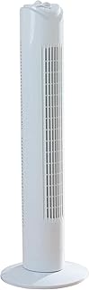 1ABOVE Tower Fan, 120 Minutes Timer with Auto Power Off, 3 Wind Modes with Widespread Oscillation, Eco-Friendly, Quiet Operation, 81.5cm High (WHITE)