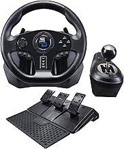 Subsonic Superdrive Gs850-X racing wheel with manual shifter, 3 pedals, shift paddles for Xbox Series X/S, PS4, Xbox One (programmable for all games)