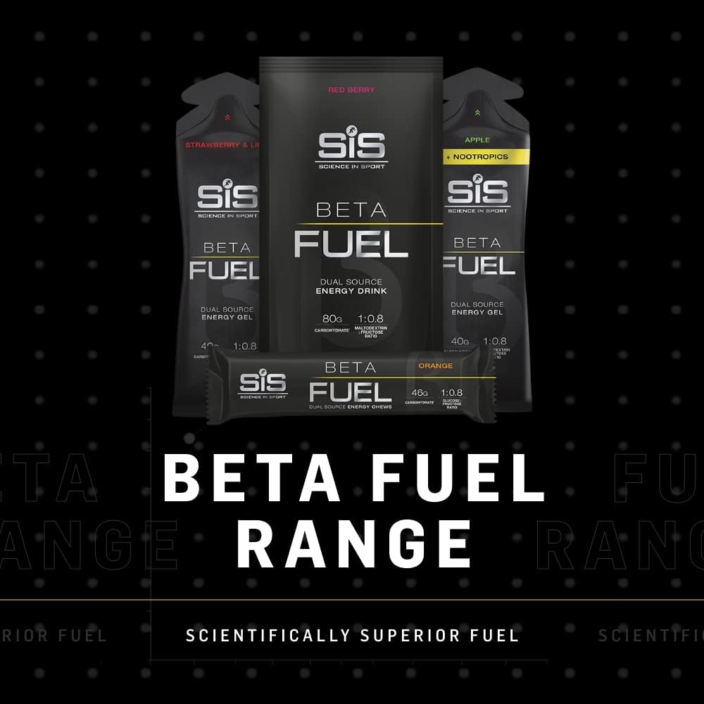 Science in Sport Beta Fuel Dual Source Energy Chews, Energy Bars, Orange Flavour, 46g of Carbs, 60g Bar (6 Pack)-5