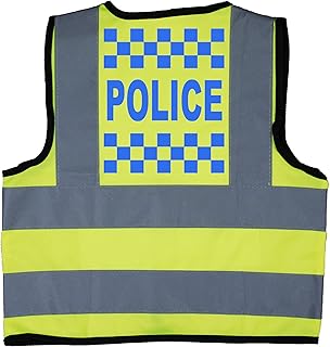 Acce Products Police Baby/Children/Kids Hi Vis Safety Jacket/Vest Sizes 0 to 8 Years Optional Personalised On Front