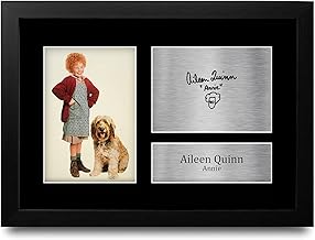 HWC Trading FR A4 Aileen Quinn Annie Gifts Printed Signed Autograph Picture for Movie Memorabilia Fans - A4 Framed