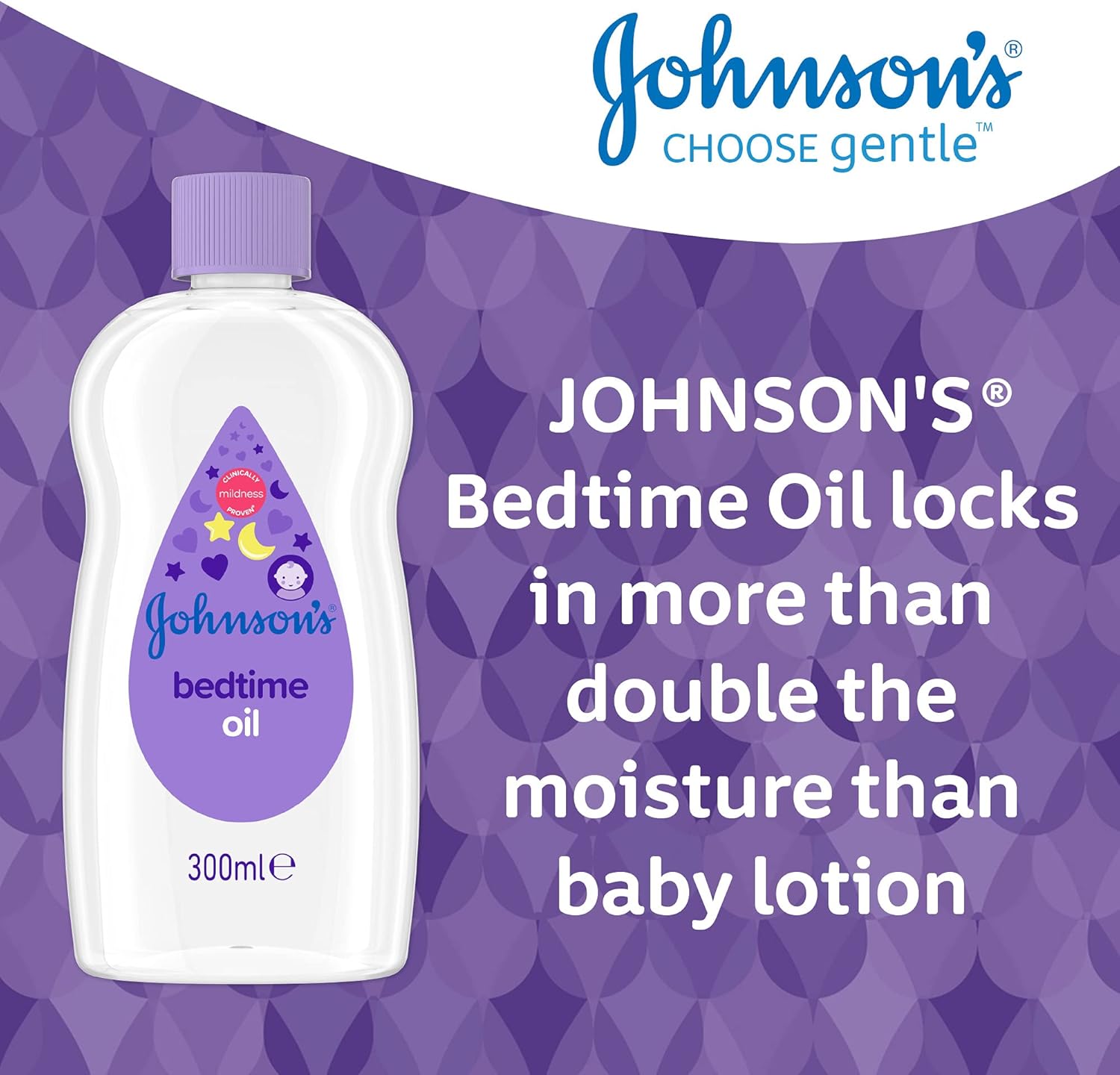 Johnson's Baby Bedtime Oil, 300 ml-1