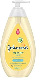 Johnson's Baby Top to Toe Wash (1 x 500 ml), Gentle & Mild Head to Toe Wash for Newborn Care, Newborn Essentials No More Tears Baby Wash, Suitable for Babies First Bath, Kids and Adults