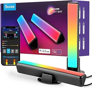 Govee LED Light Bars, Smart WiFi RGBIC TV Backlight, Gaming Lights with Scene and Music Modes, Play Light Bar for PC, TV, Room Decoration, Work with Alexa & Google Assistant