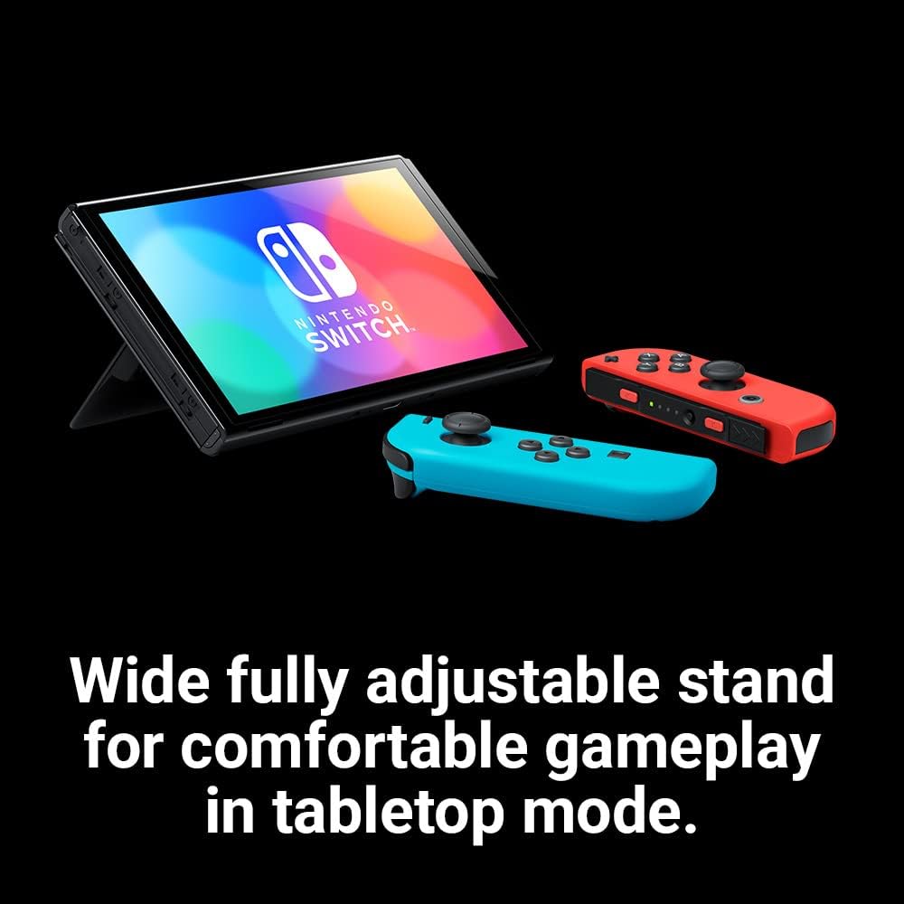 Nintendo Switch (OLED Model) - Neon Blue/Neon Red-4