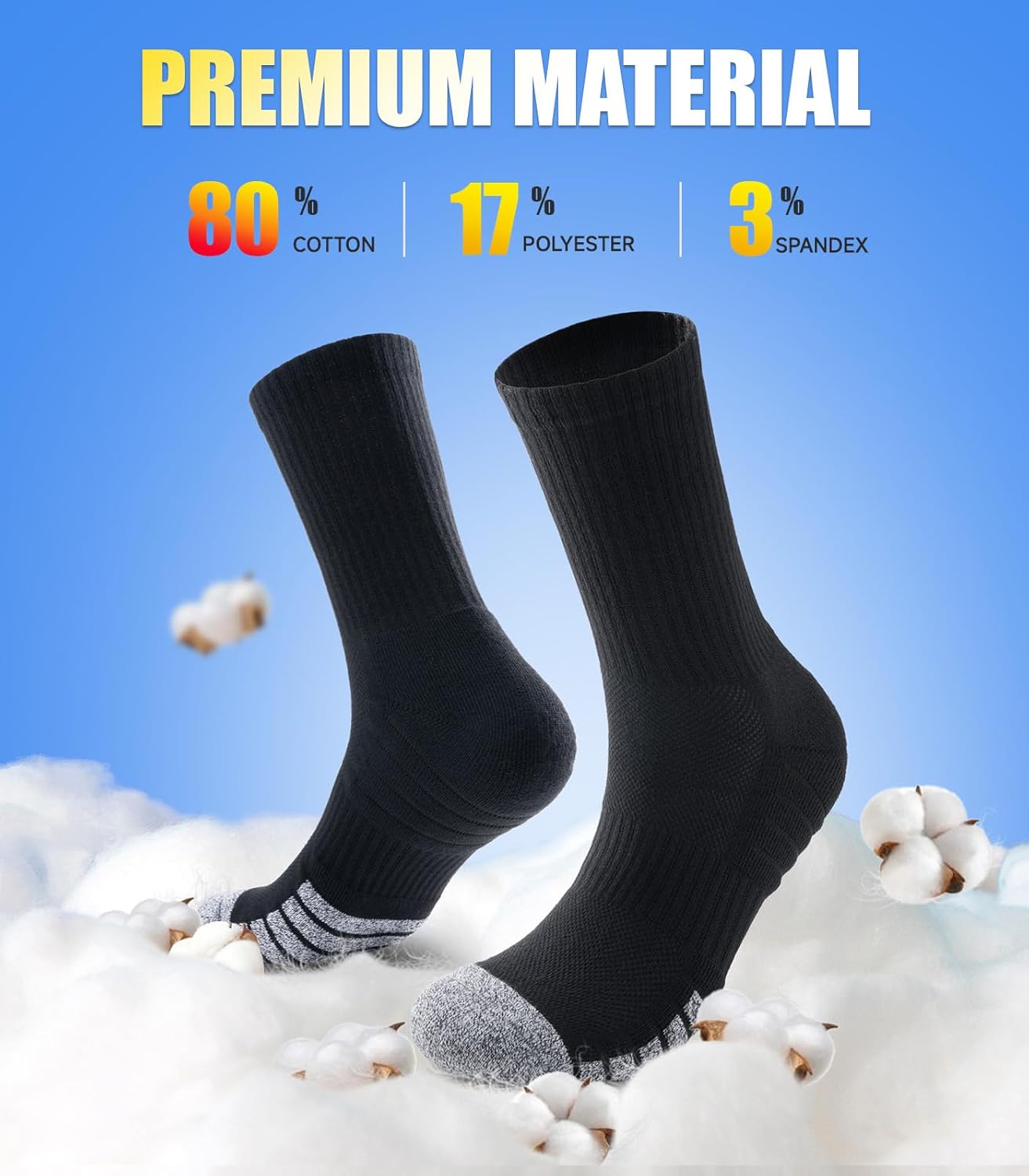 Tmani Thermal Socks for Men Women Winter Warm Thick Socks Breathable Cushion Crew Outdoor Performance Sport Socks for Work Hiking Running Walking-3