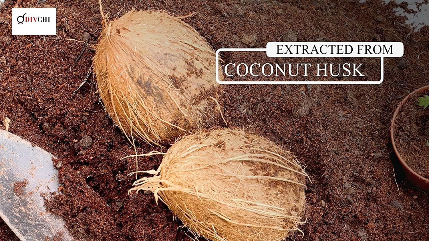 DIVCHI COCO BLOCK 6 X 5Kg (30kg) | ORGANIC | COCONUT FIBRE | 100% NATURAL | REPTILE FRIENDLY | PLANTING COCO SOIL | PH STABLE GROWING COMPOST I HIGH MOISTURE RETENTION I HEALTHY AERATION-3