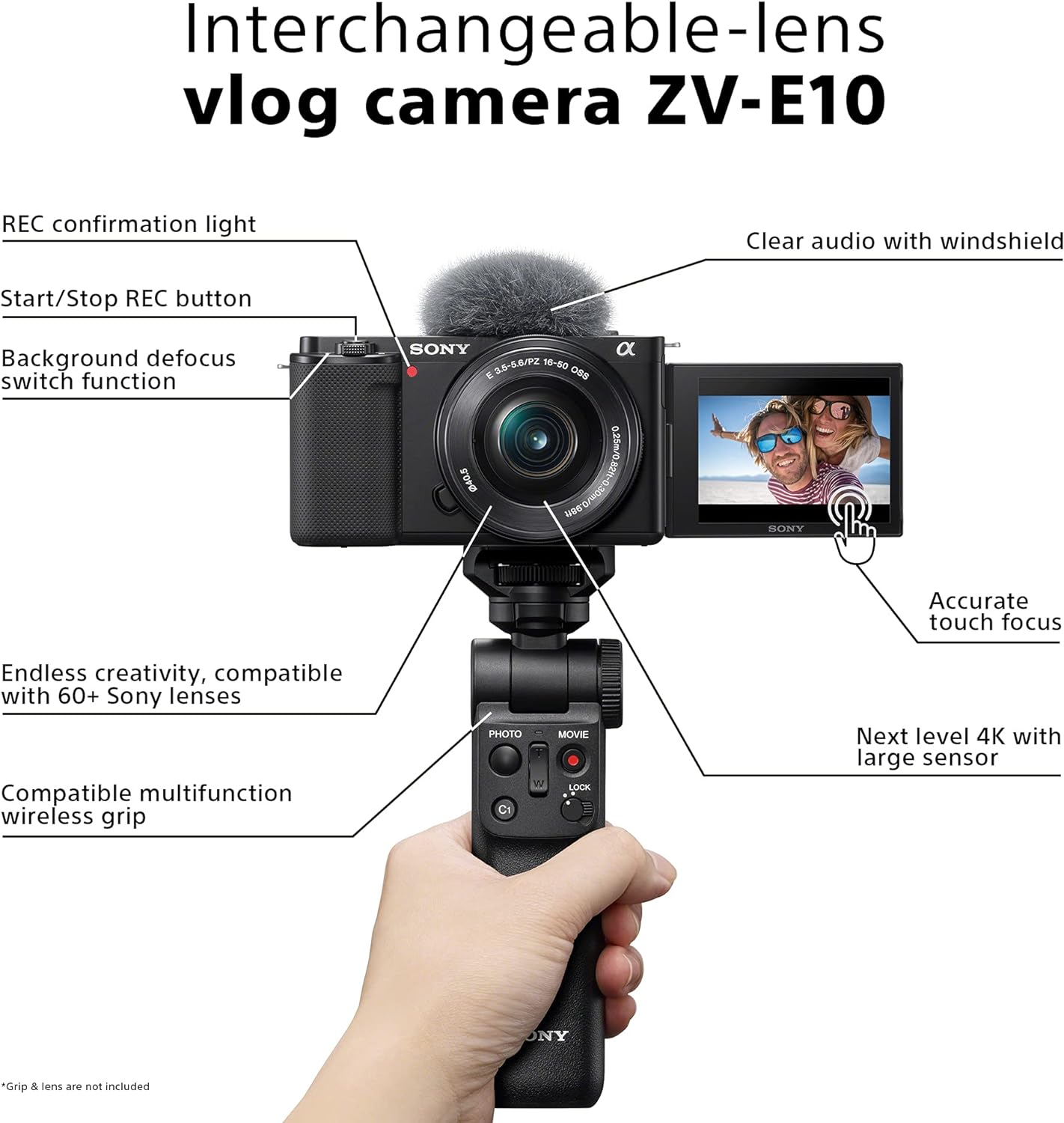 Sony Alpha ZV-E10L | APS-C Mirrorless interchangable-lens vlog camera with 16-50mm lens-1