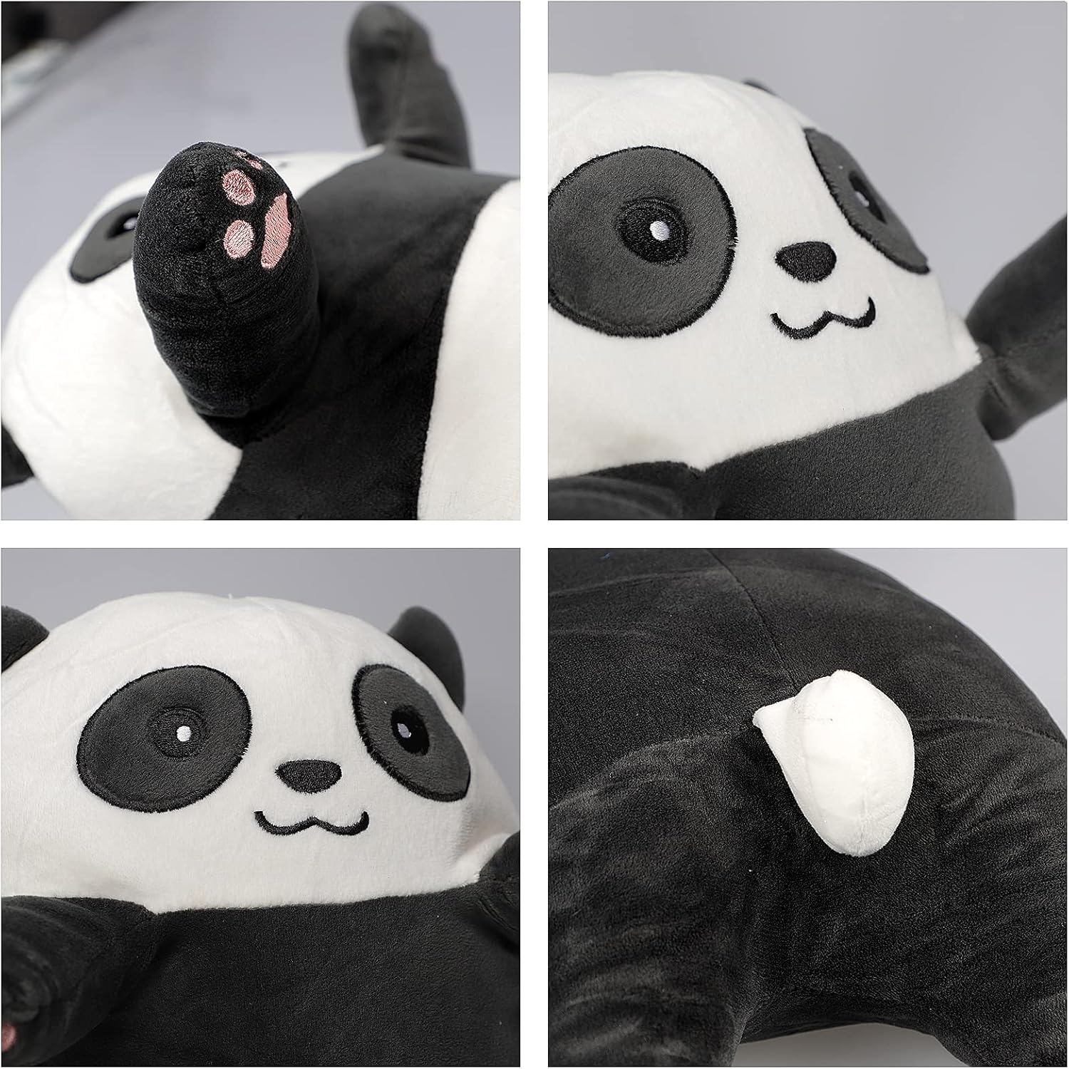 28inch Long Cute Panda Doll Plush Cuddly Toy Sleep Pillow Super Soft Stuffed Animals Toy Kids Gift for Valentines Girlfriend-1