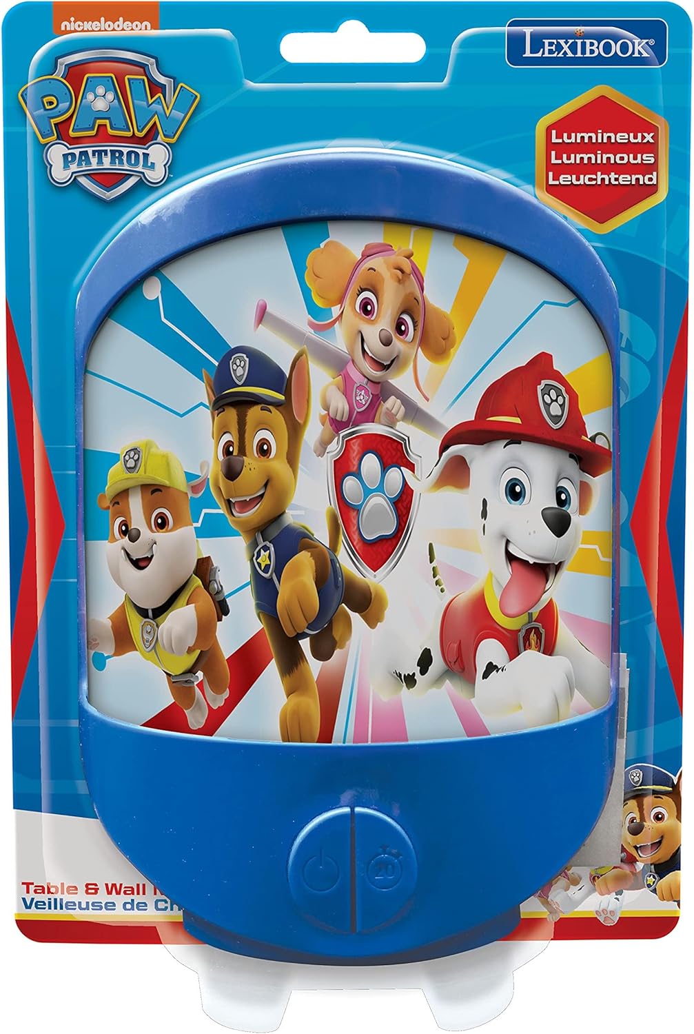 Lexibook NLJ20PA Paw Patrol Night Children's Room, Soft Light, Battery Operated, Cartoon-2