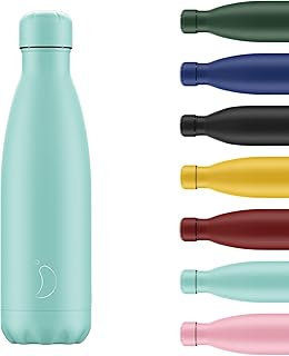 Chilly's Water Bottle - Stainless Steel and Reusable - Leak Proof, Sweat Free - Pastel - All Green, 500ml