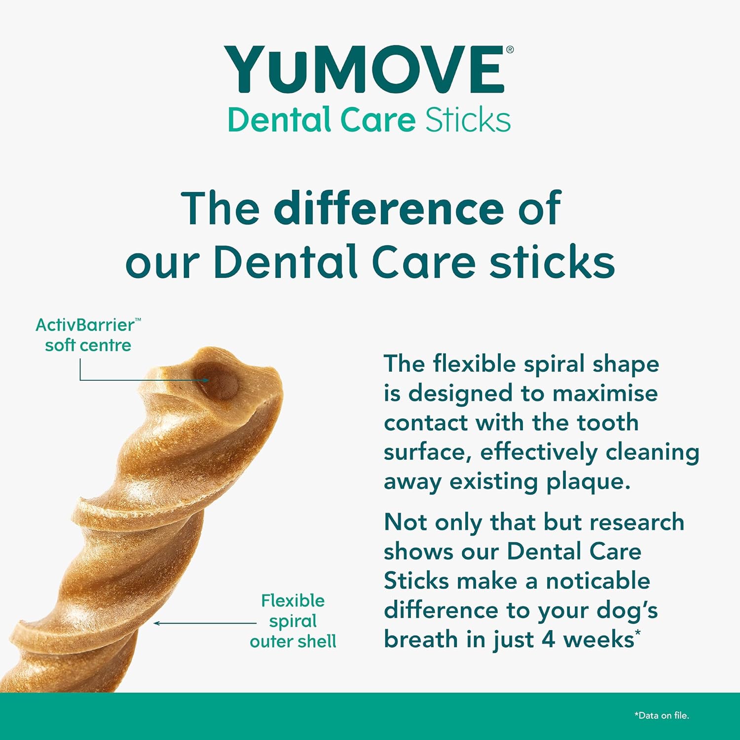 YuMOVE Dental Care | Dental Sticks for Large Dogs | 14 Pack | Tasty Chews with Natural Ingredients which Target Plaque & Freshen Breath-1