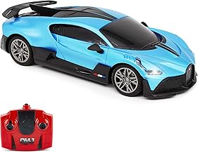 CMJ RC Cars Bugatti Divo Blue Remote control Radio Car 1:24 Officially Licensed 1:24 Scale Working Lights 2.4Ghz