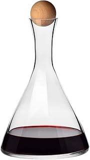 KROSNO Red Wine Decanter Carafe Glass with Stopper | 1000 ML | Wine Connoisseur Collection | Gift Box | Perfect for Home, Restaurants and Kitchen Unit