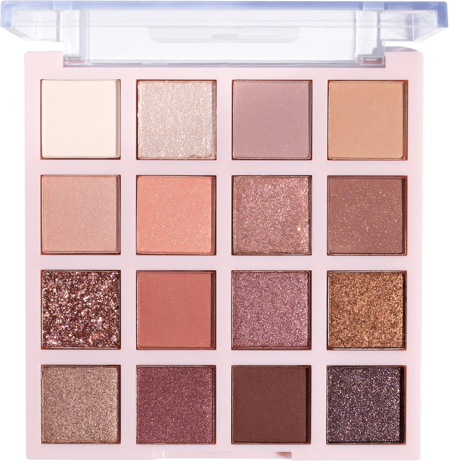 Wet n Wild Always Blushin' Eyeshadow Palette, Blendable Neutral Eye Shadows with Matte, Sparkle, Glitter Finishes for Soft Glam Looks, Nude Eyeshadow Palette with 16 Ultra-Pigmented Shades-1