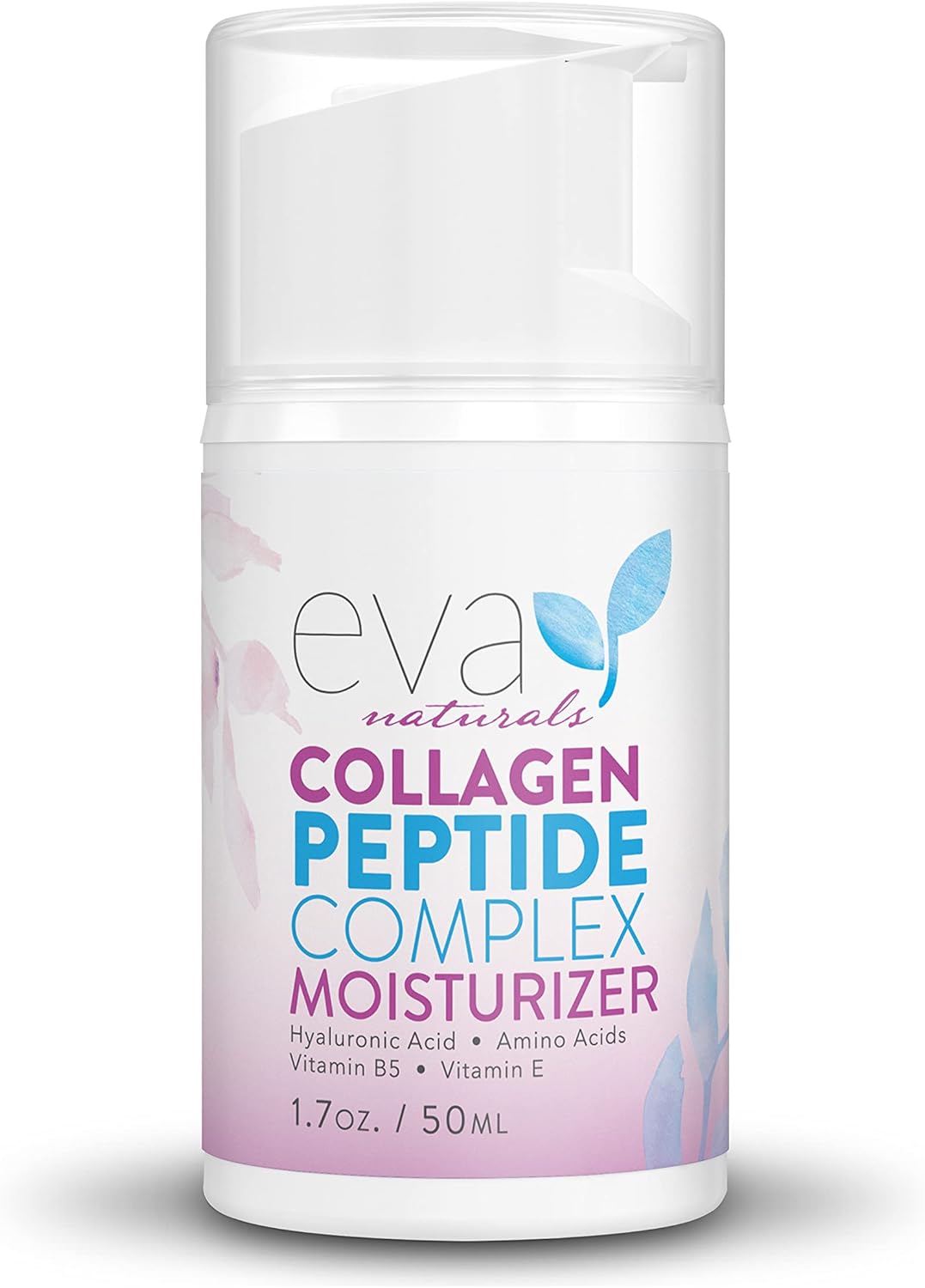 Eva Naturals Collagen Face Moisturizer Peptide - Anti-Wrinkle Facial Moisturizer For Face - Deeply Hydrating Multi-Peptide Collagen Boosting Face Cream, Facial Skin Care For Smoother Skin - 50ml-0